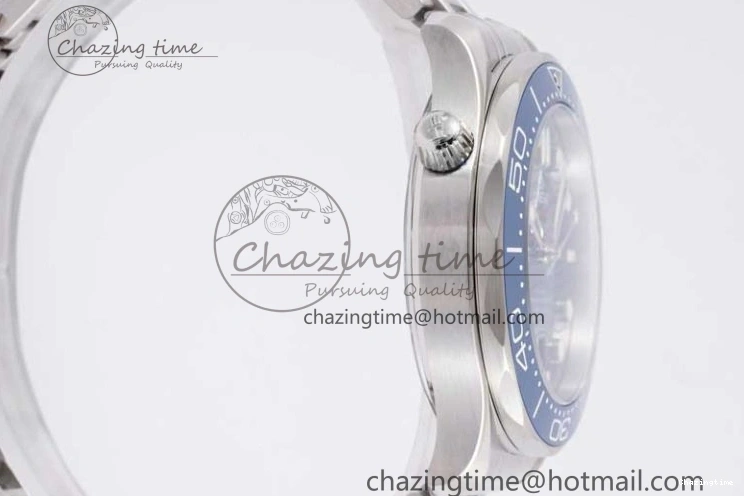 0201 Seamaster Diver 300M SS Blue Ceramic Bezel JVSF 1:1 Best Edition Blue Dial on SS Bracelet A SportInspired 7792